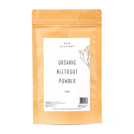 Raw Alchemy 100% Organic Beetroot Powder 100 g – Natural Powder for Glowing Skin & Healthy Hair