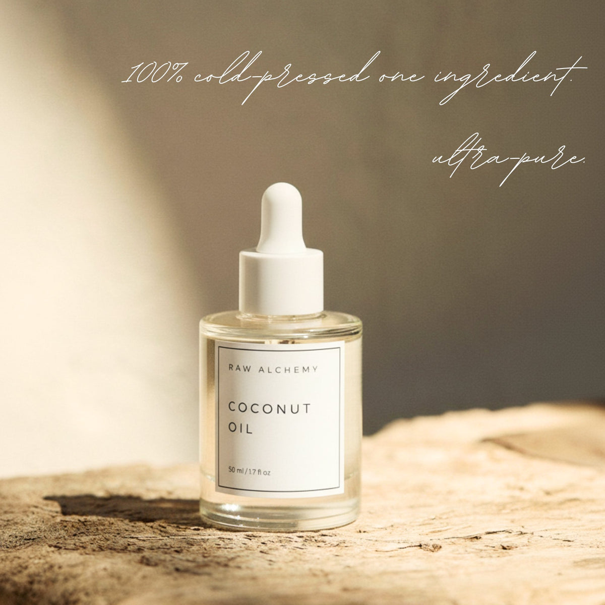 Raw Alchemy Cold-Pressed Virgin Coconut Face Massage Oil — primary product image