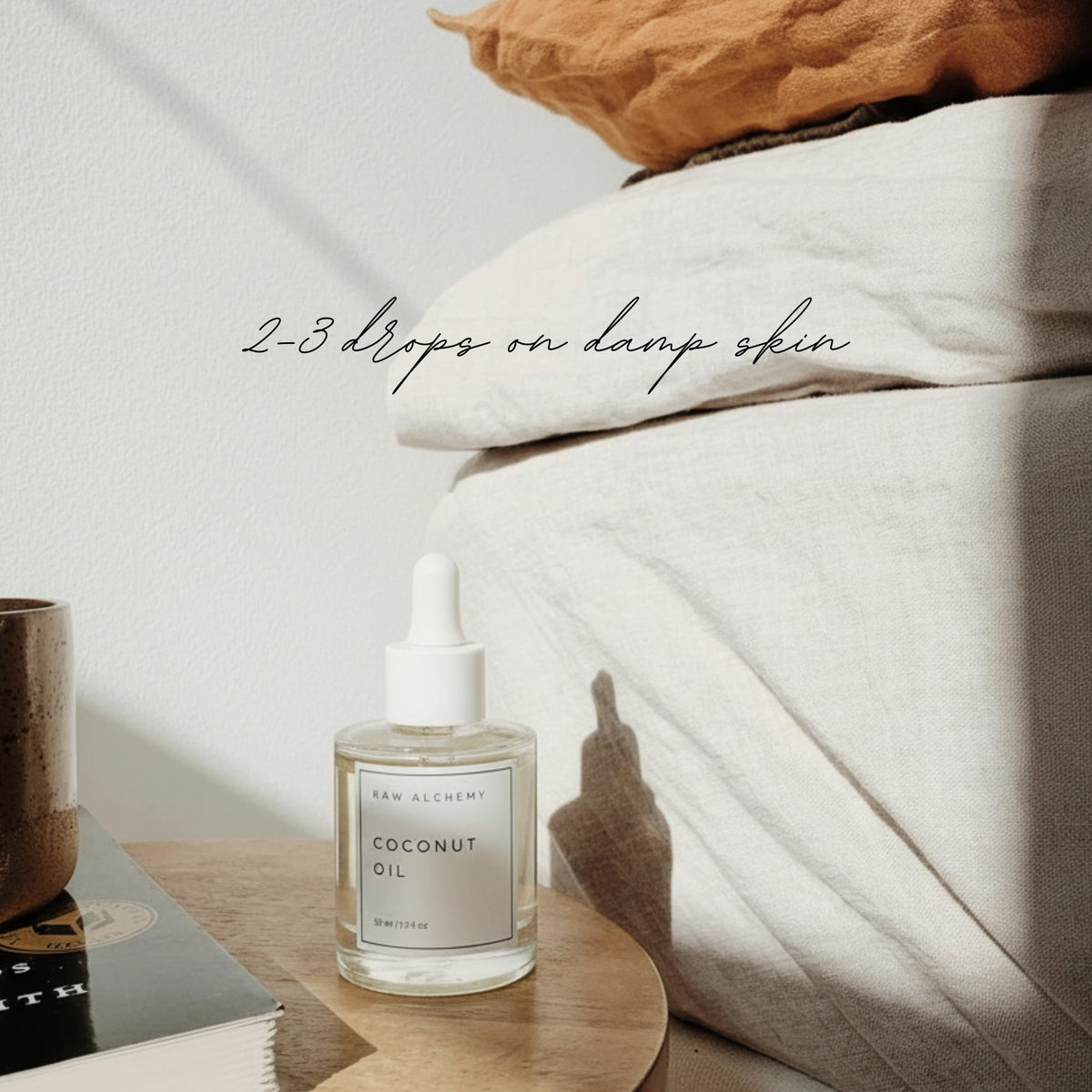 Raw Alchemy Cold-Pressed Virgin Coconut Face Massage Oil — product gallery image 4 of 12