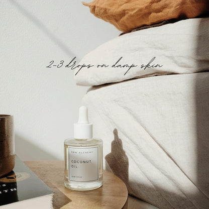 Raw Alchemy Cold-Pressed Virgin Coconut Face Massage Oil — product gallery image 4 of 12