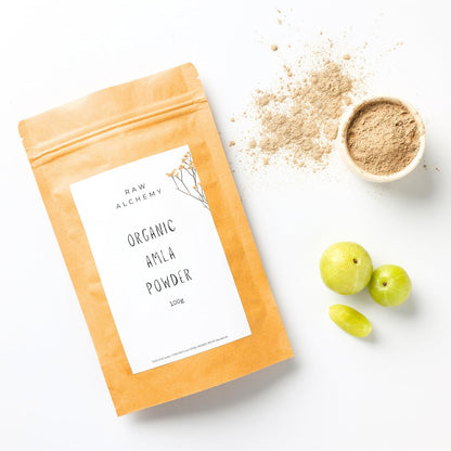 Raw Alchemy Organic Amla Powder 100 g (Indian Gooseberry) – Vitamin-C Hair Growth & Skin Brightening Herb