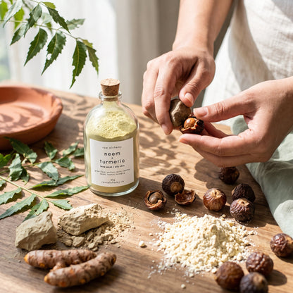 Cracking reetha soapnut - raw ingredients of the face wash