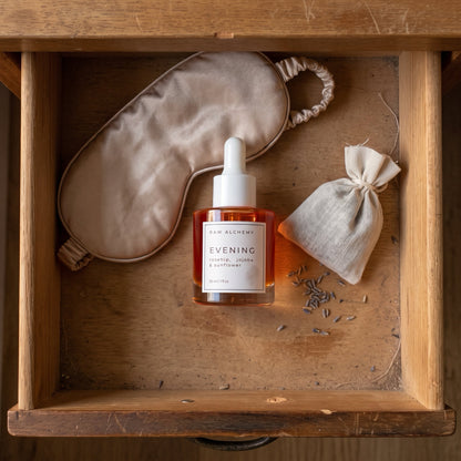 Raw Alchemy Evening Face Oil — Rosehip, Jojoba & Sunflower | Cold-Pressed, 30 ml